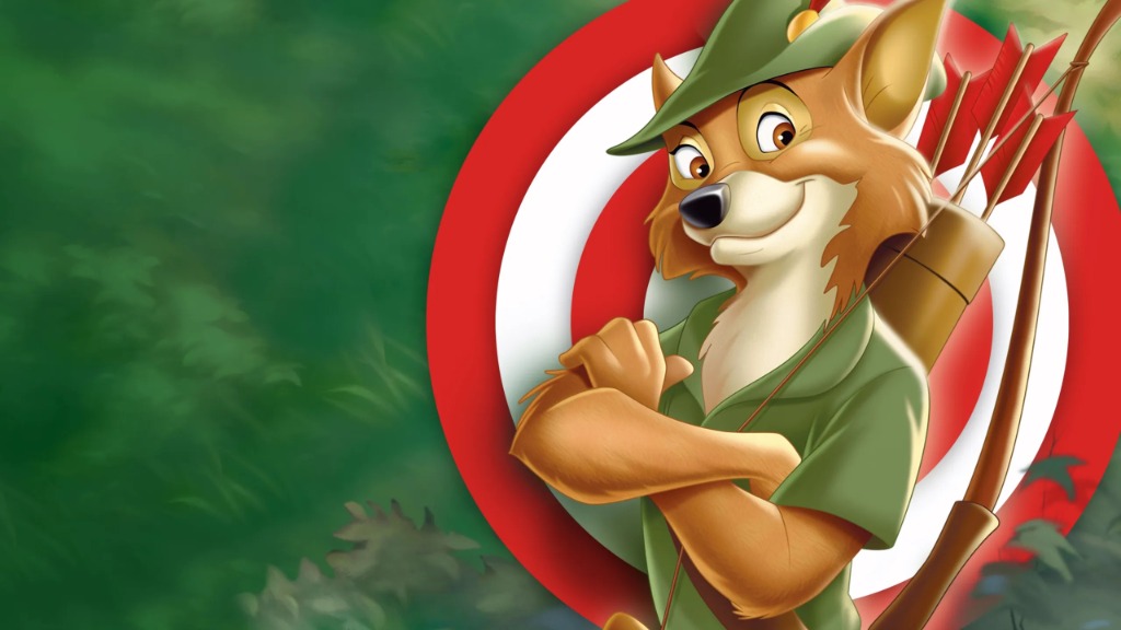 Robin Hood Leaning on Target